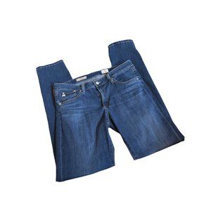 AG Adriano Goldschmied The Stilt Cigarette Roll Up Jeans Womens‎ Size 30R Denim